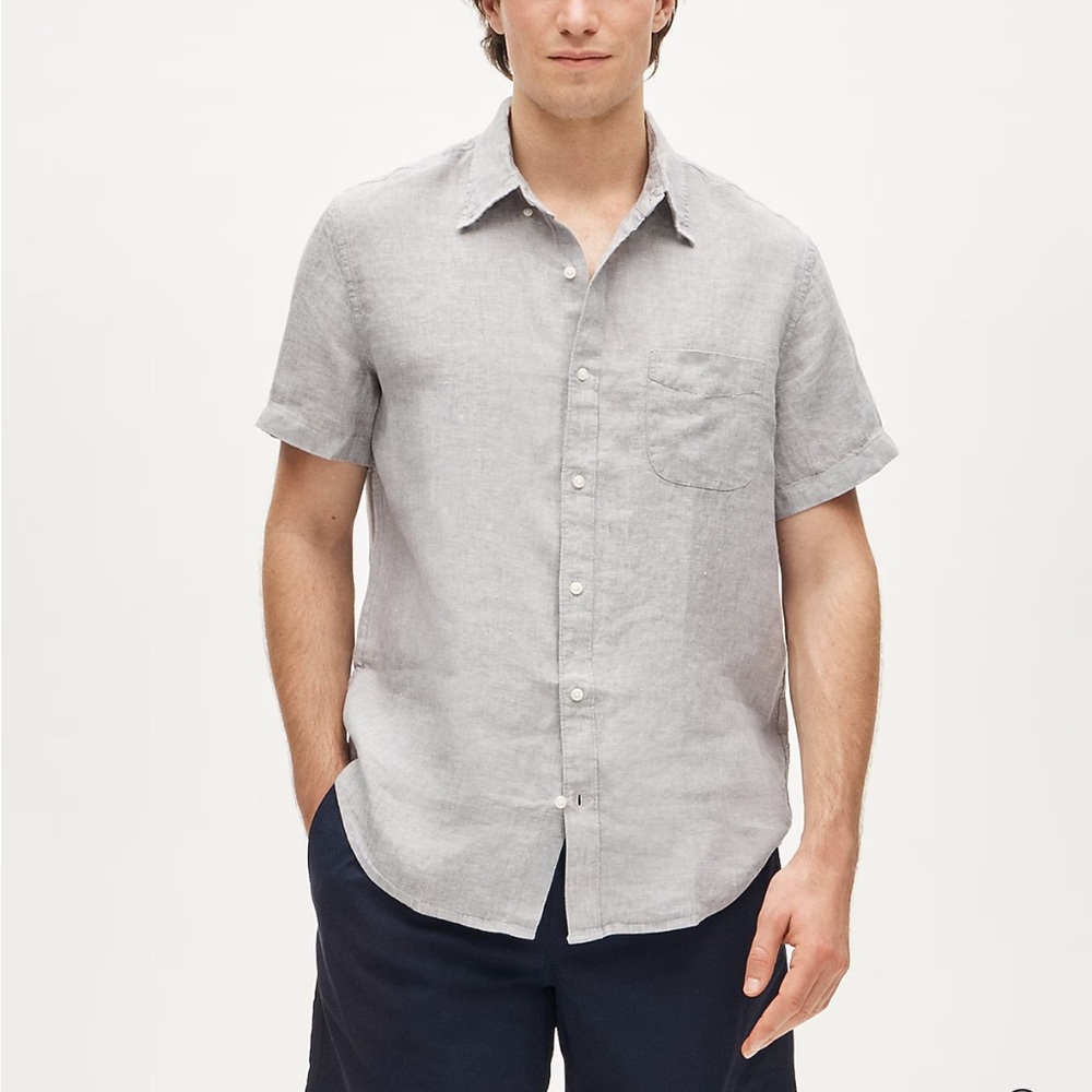 J. Crew Light Gray Casual Button Down Shirt